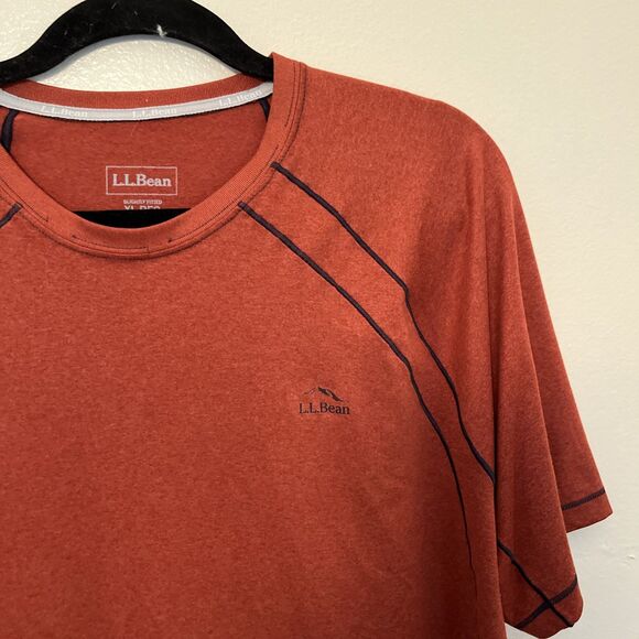 Men's L.L.Bean Quick-Dry Trail Tee Short-Sleeve, Burnt Orange- XL Reg - Picture 7 of 10